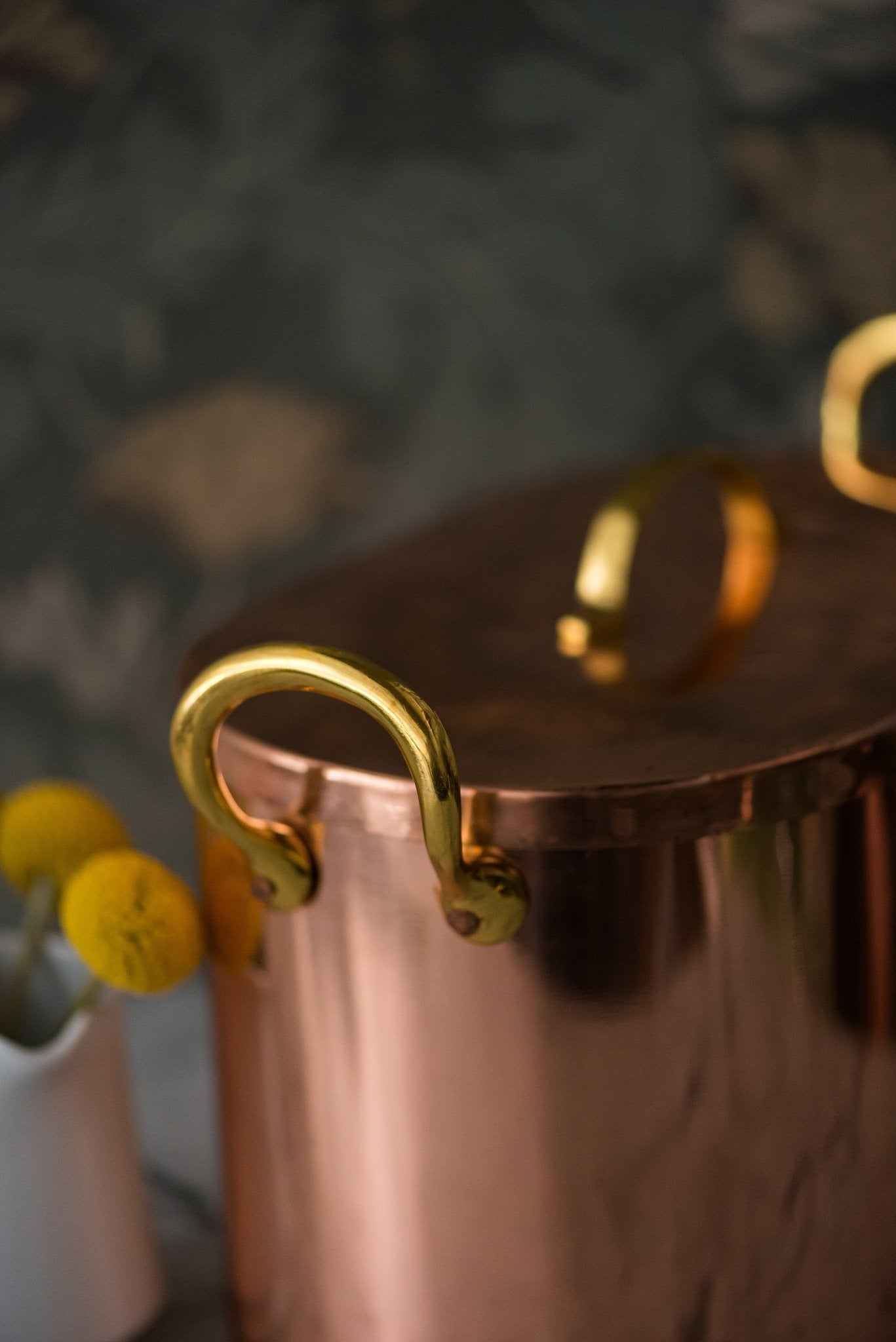 Galley & Fen Copper Bread Box with Brass Handles