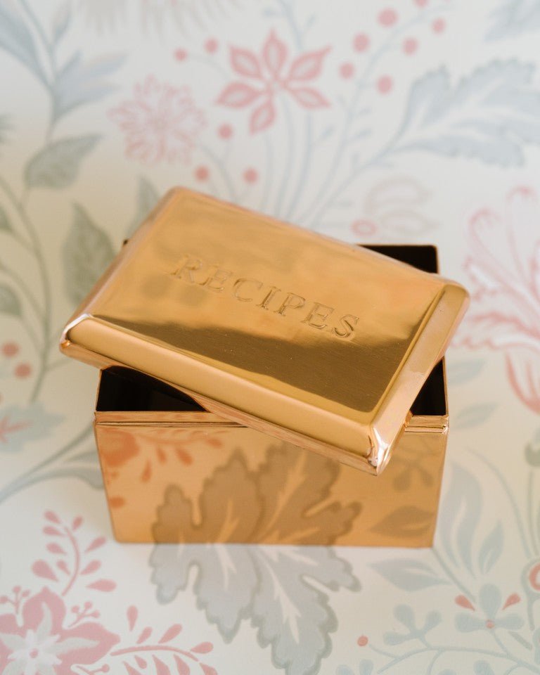 Galley & Fen Copper Recipe Box
