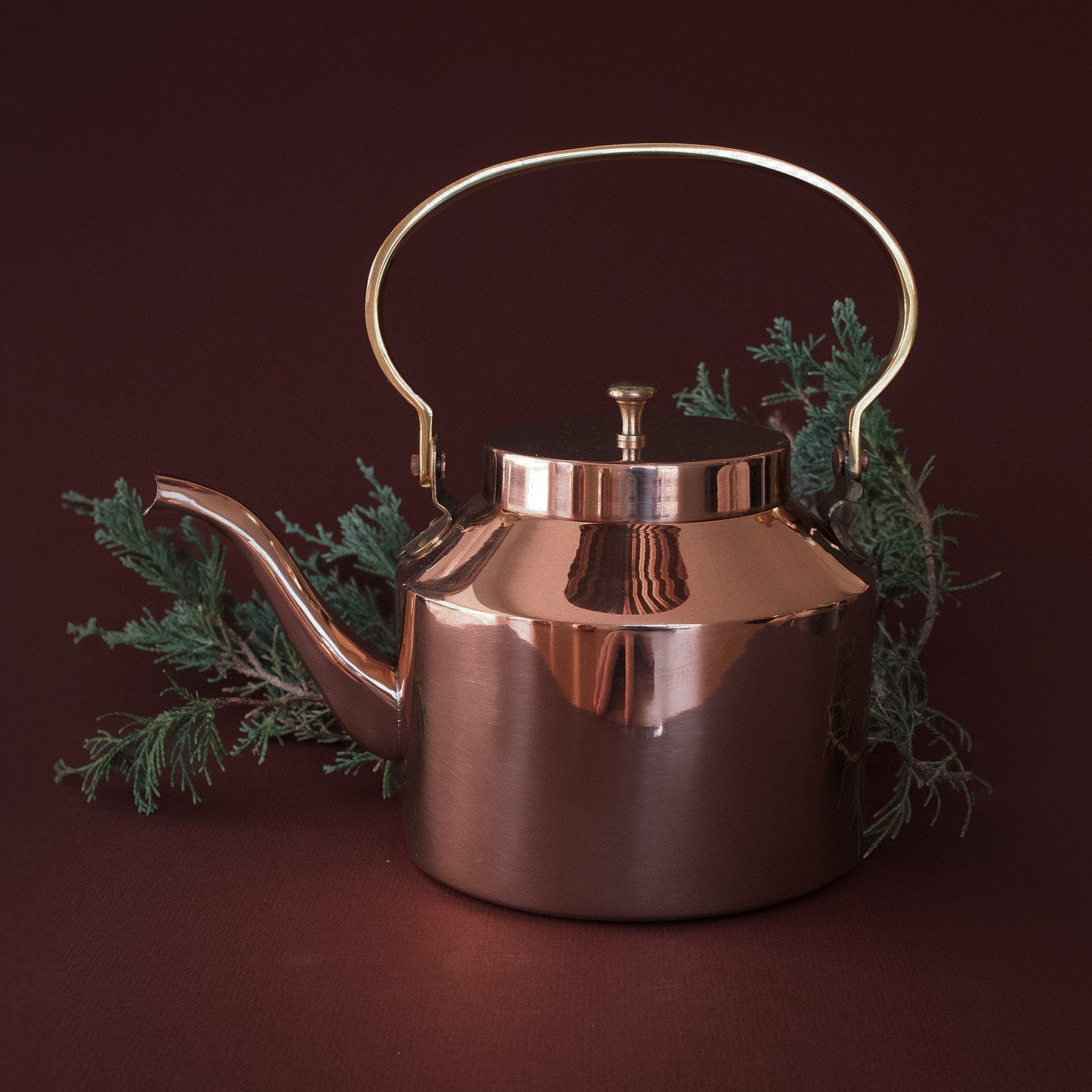 English Copper Tea Kettle - Thumbnail 3
