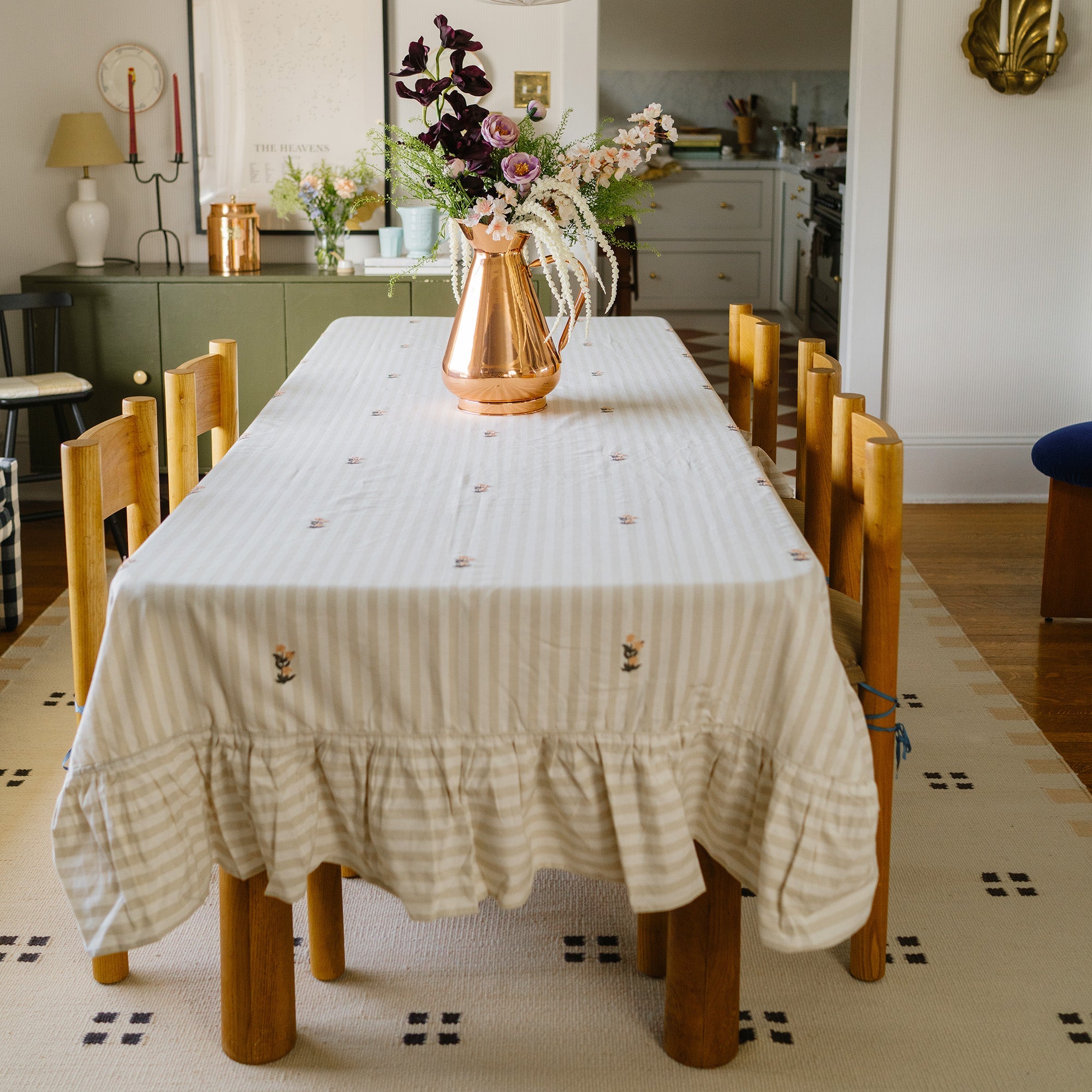 Galley & Fen Frances Ruffled Tablecloth