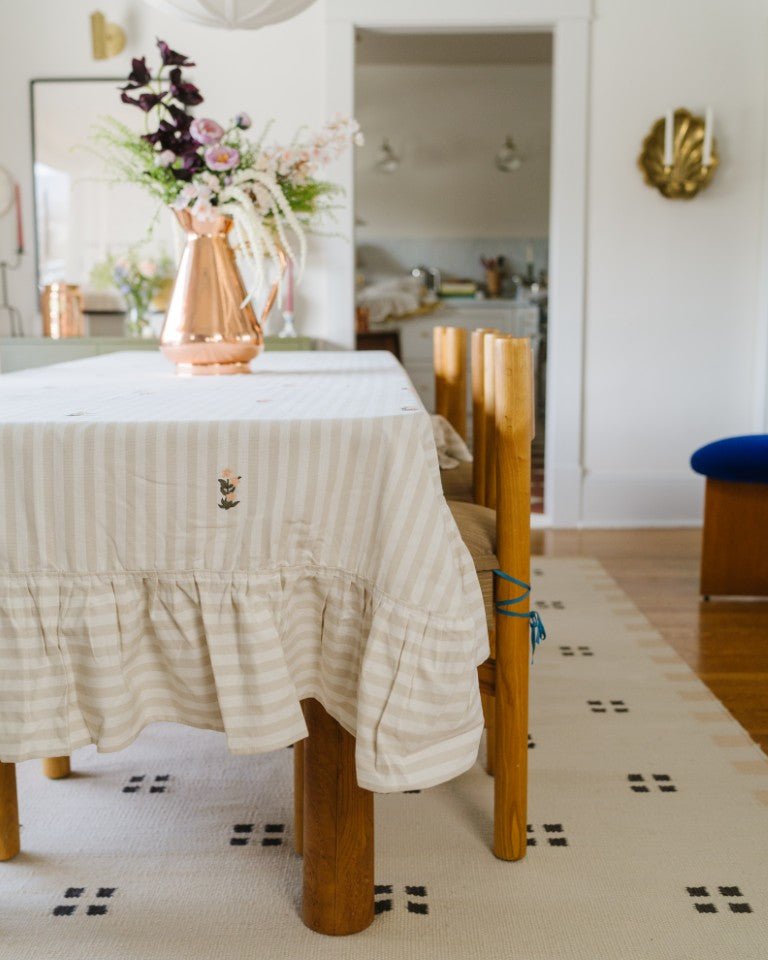 Galley & Fen Frances Ruffled Tablecloth