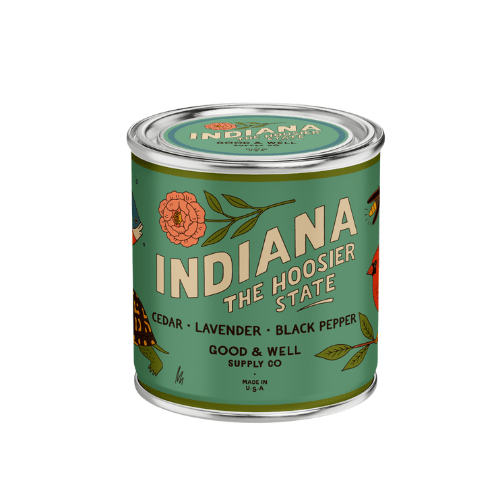 Good & Well Supply Co Indiana State Candle