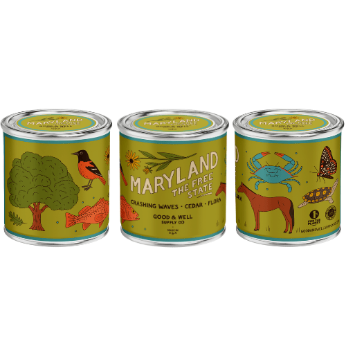 Good & Well Supply Co Maryland State Candle