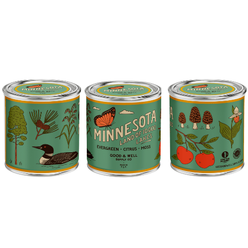 Good & Well Supply Co Minnesota State Candle