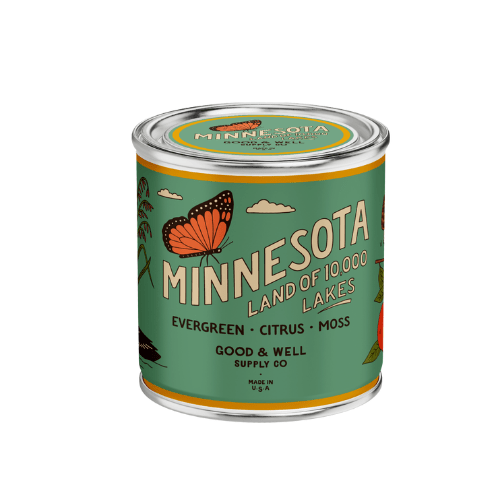 Good & Well Supply Co Minnesota State Candle