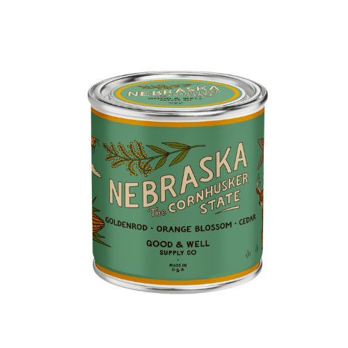 Good & Well Supply Co Nebraska State Candle