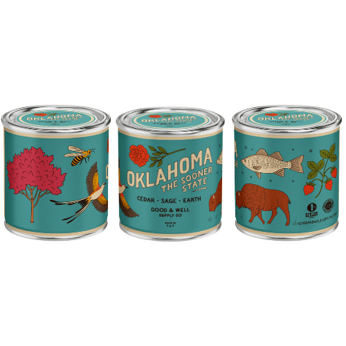 Good & Well Supply Co Oklahoma State Candle