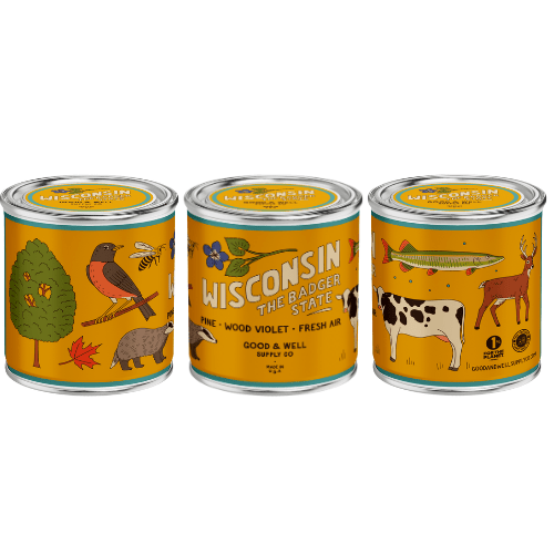 Good & Well Supply Co Wisconsin State Candle
