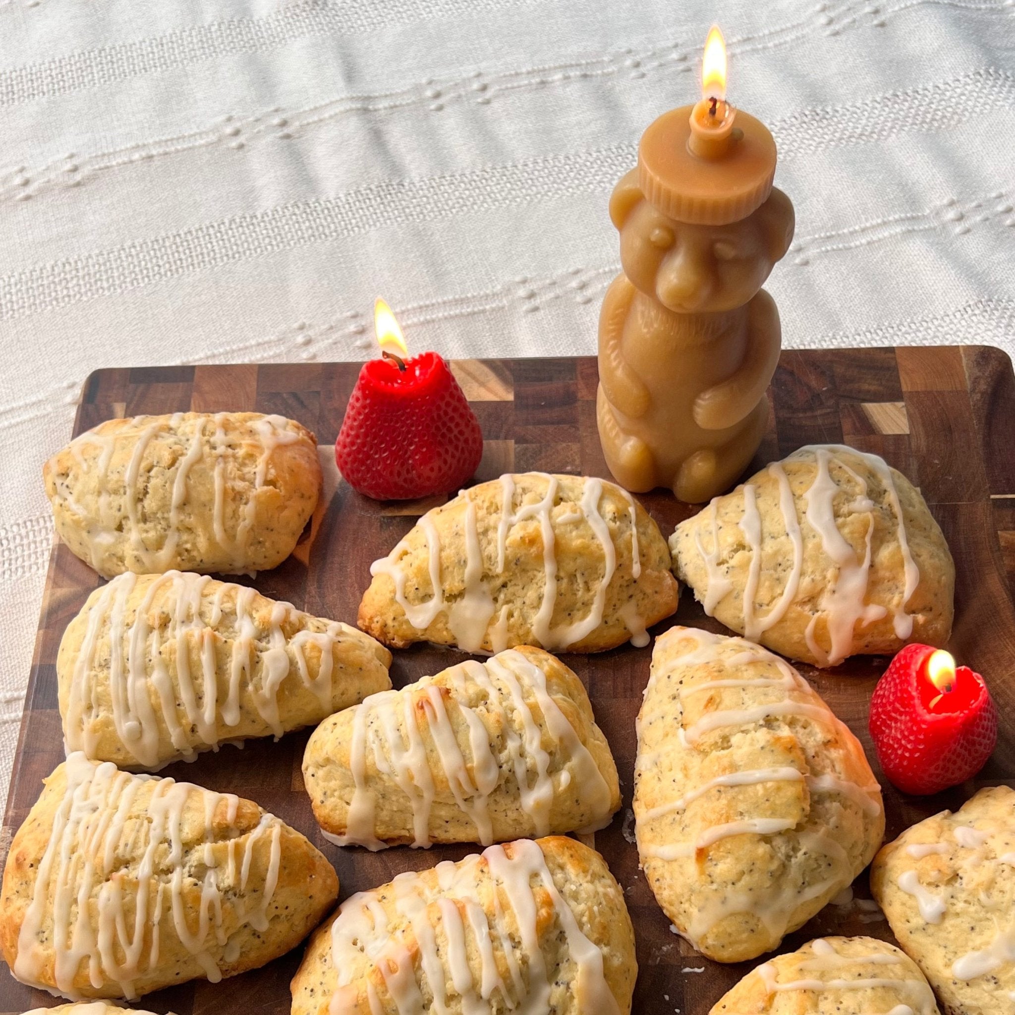 Happy Organics BEESWAX HONEY BEAR CANDLE