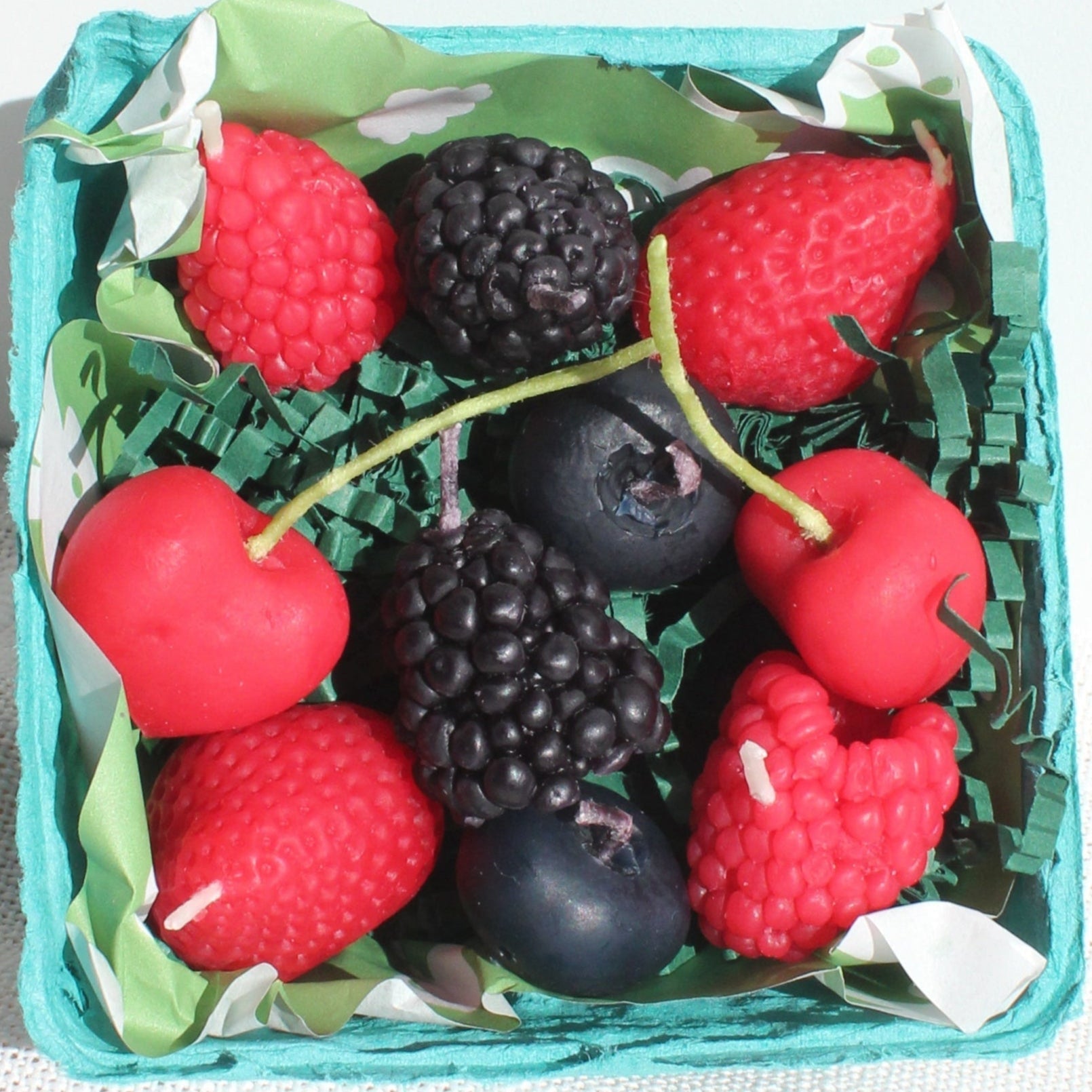 Happy Organics Beeswax Mixed Berry Birthday Candles