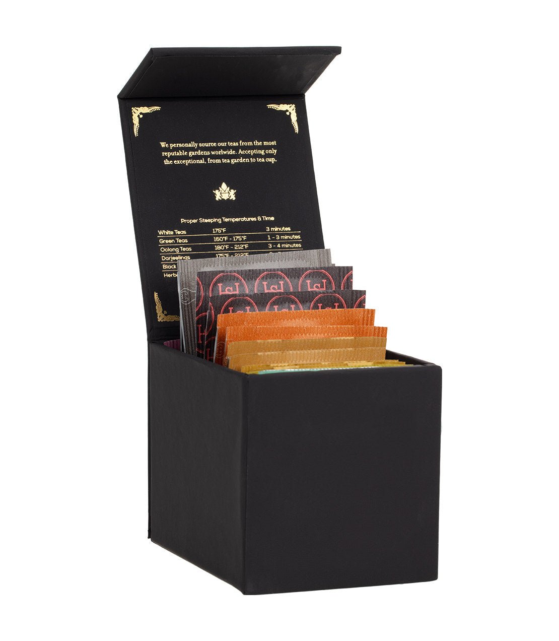 Harney & Sons Fine Teas Harney Heritage – Herbal & Decaf Teabag Sampler Black Box