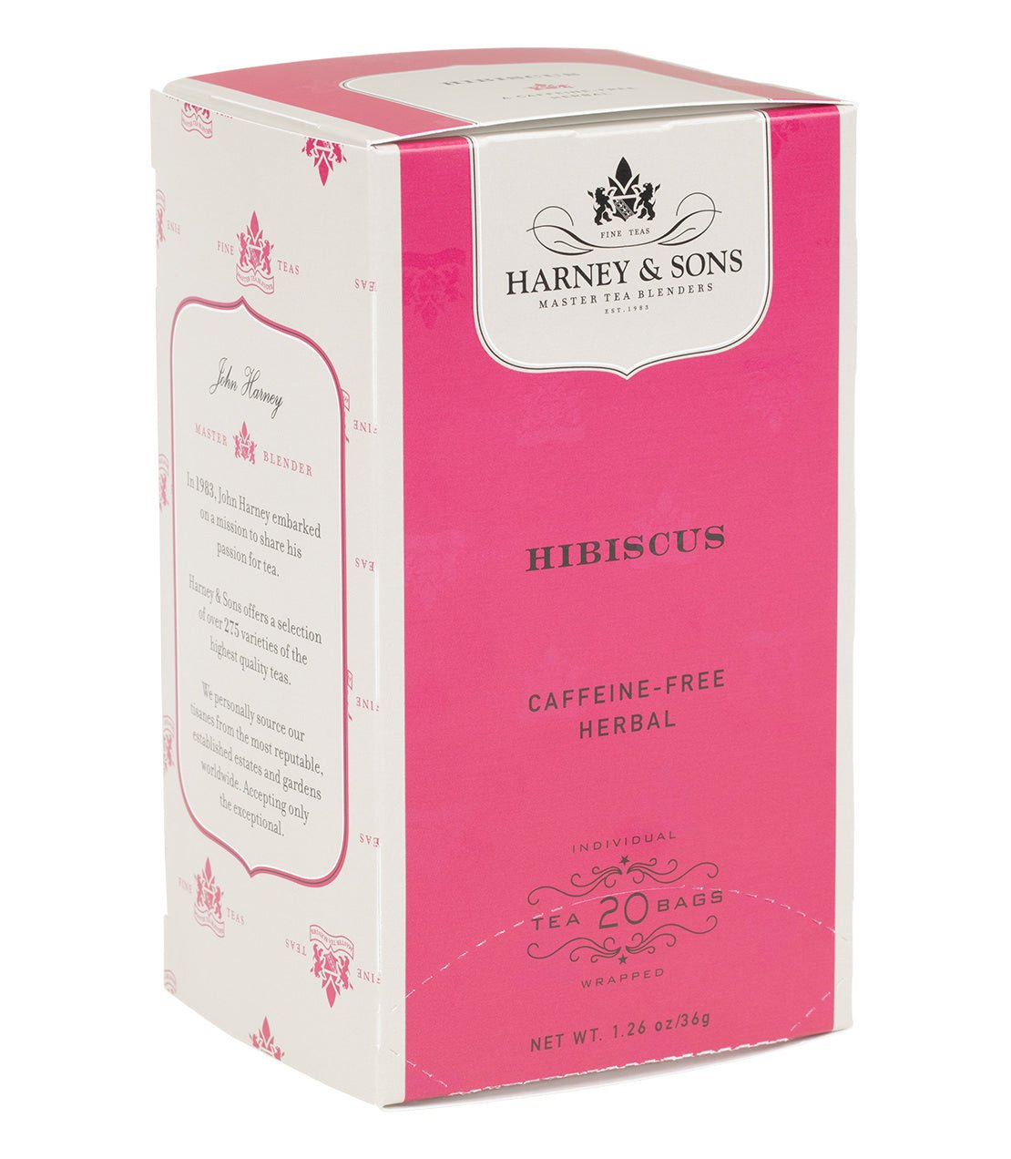Harney & Sons Fine Teas Hibiscus, Box of 20 Premium Teabags