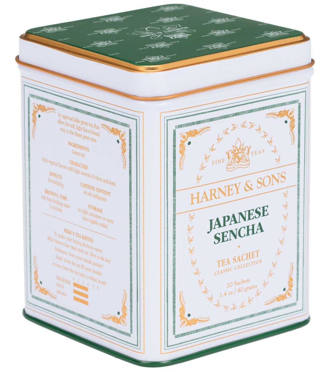 Harney & Sons Fine Teas Japanese Sencha, Classic Tin of 20 Sachets