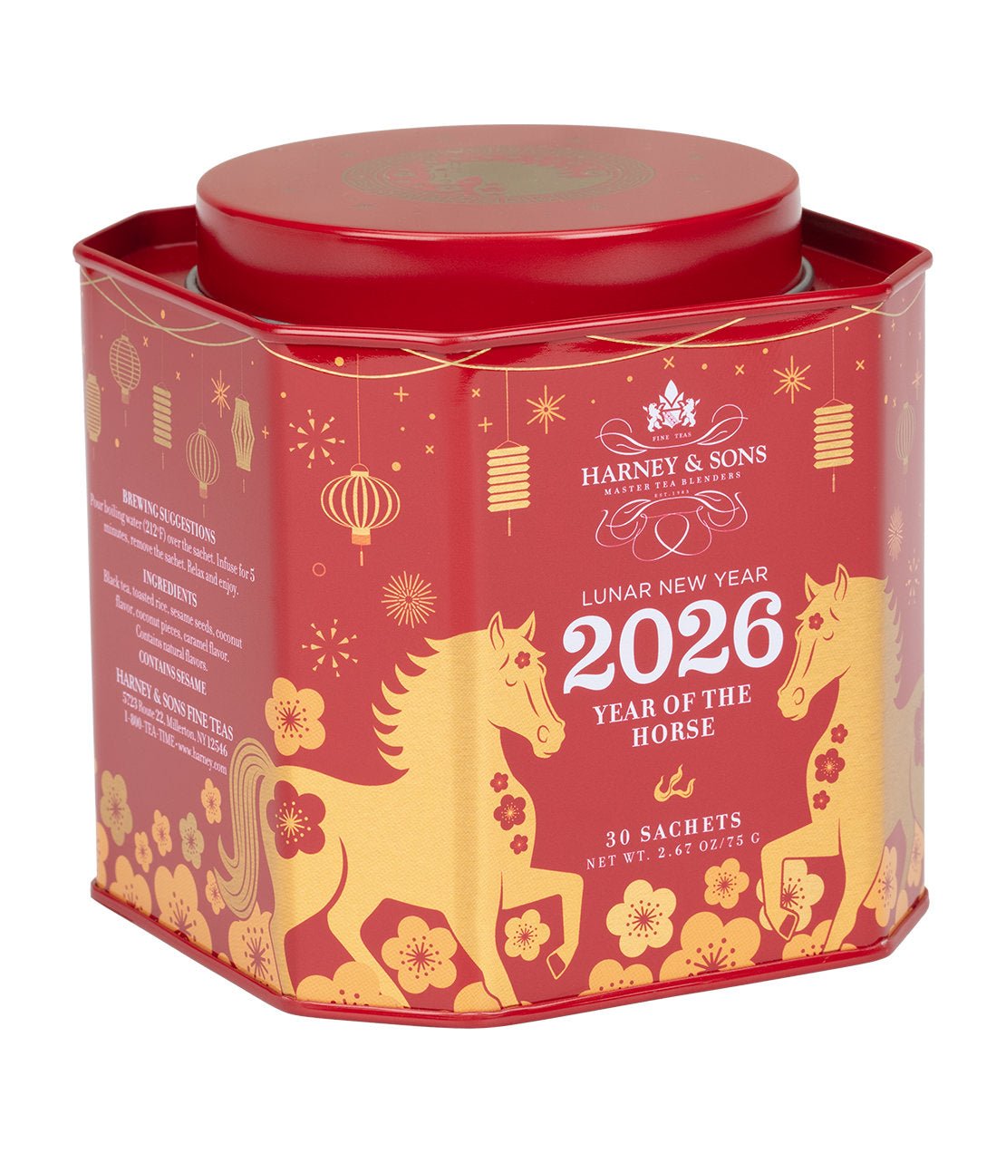 Harney & Sons Fine Teas Lunar New Year 2026 – Year of the Horse, Tin of 30 Sachets