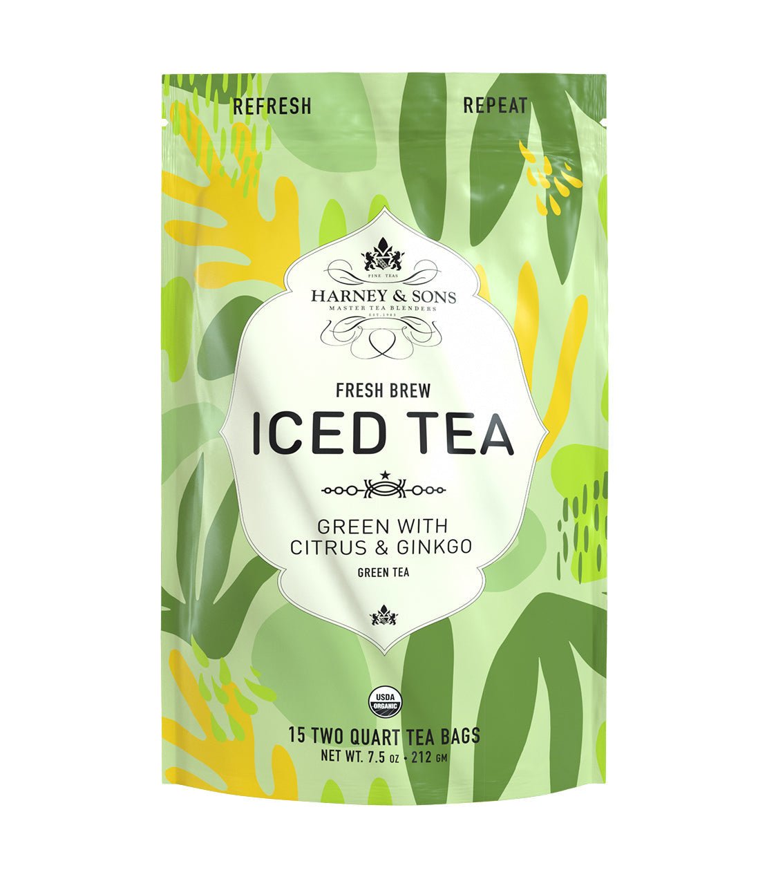 Harney & Sons Fine Teas Organic Green with Citrus & Ginkgo Fresh Brew Iced Tea