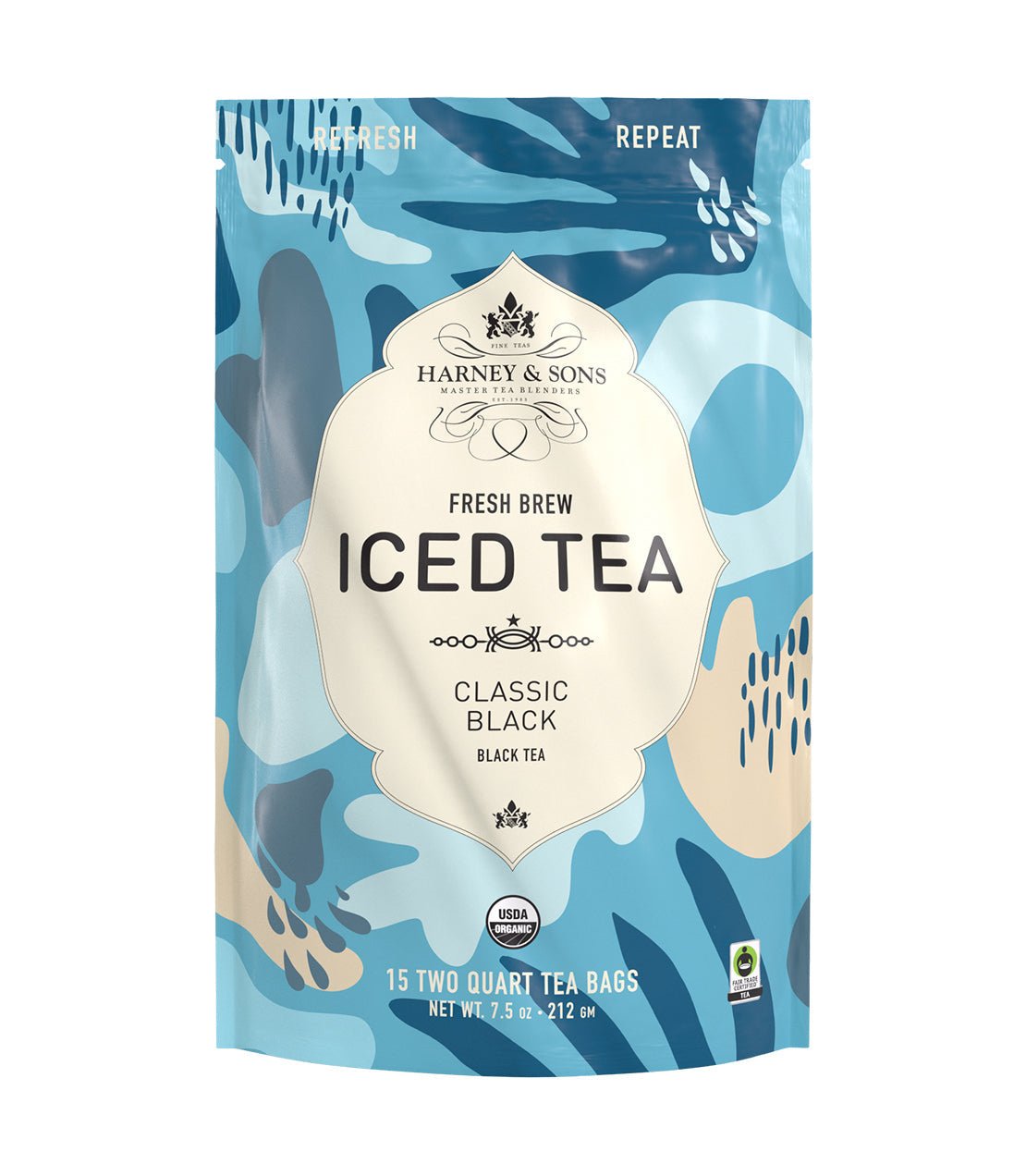 Harney & Sons Fine Teas Organic Plain Black (Classic Black) Fresh Brew Iced Tea