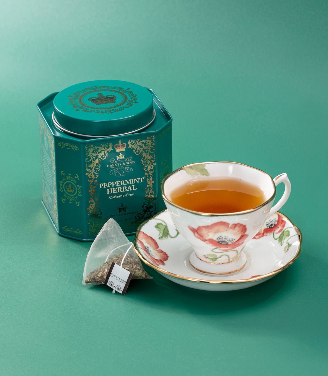 Harney & Sons Fine Teas Peppermint Herbal, HRP Tin of 30 Sachets