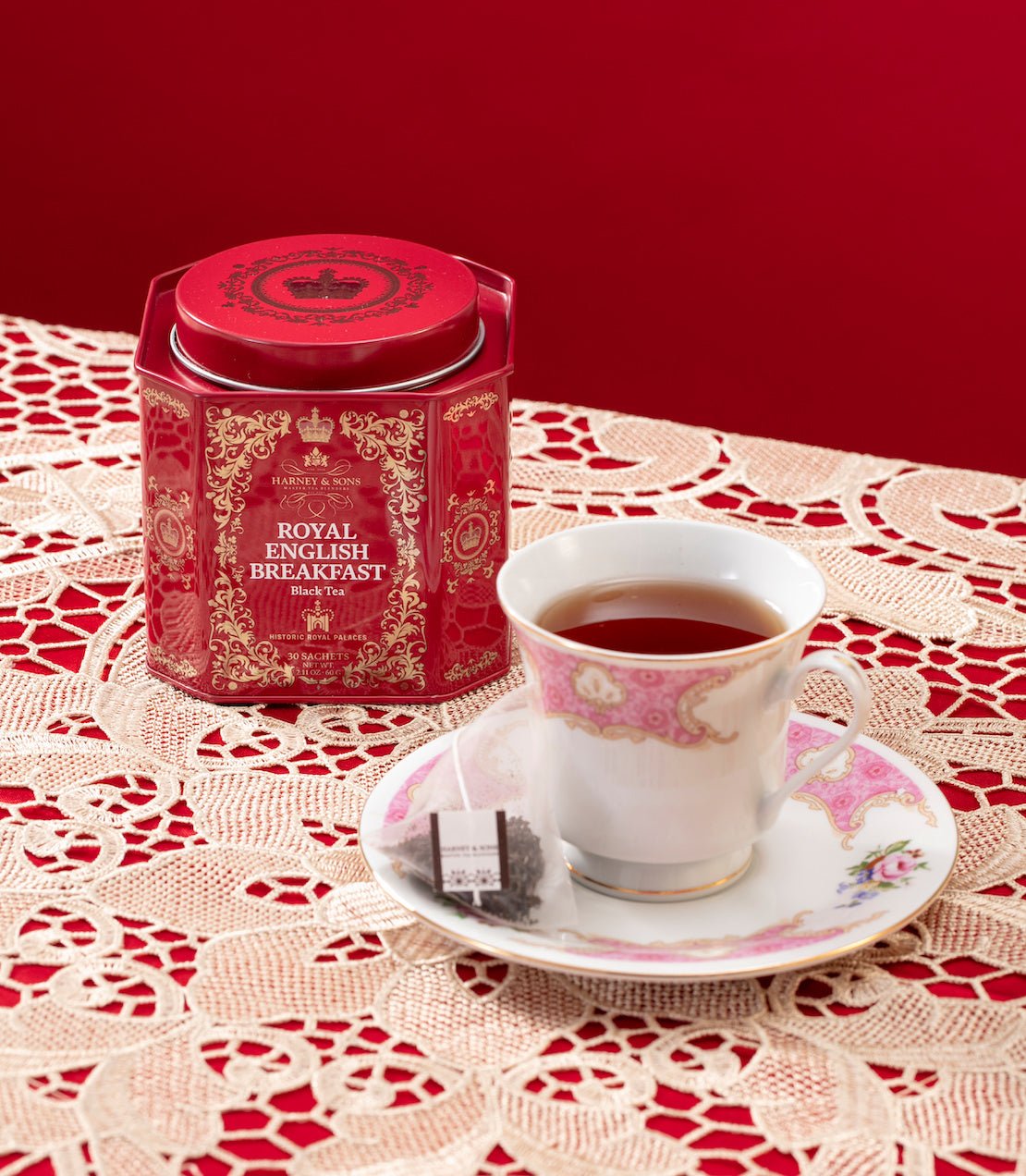Harney & Sons Fine Teas Royal English Breakfast, HRP Tin of 30 Sachets