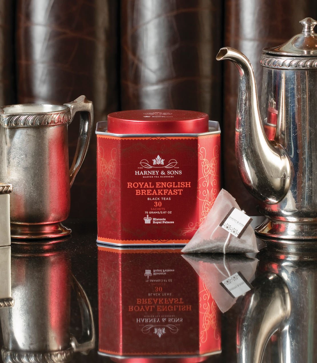 Harney & Sons Fine Teas Royal English Breakfast, HRP Tin of 30 Sachets