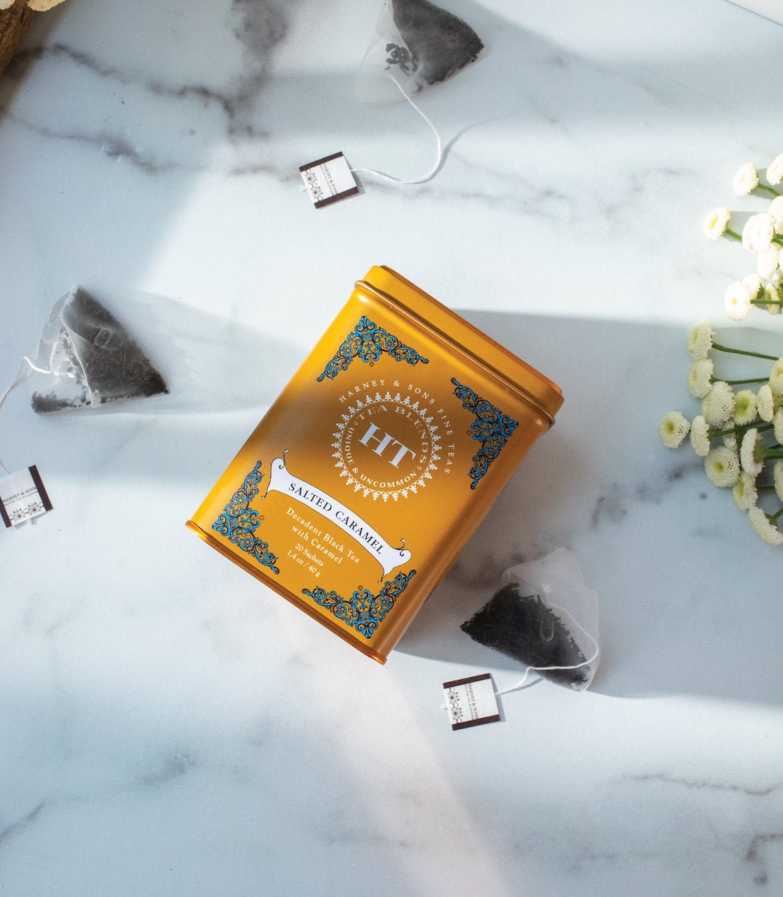 Harney & Sons Fine Teas Salted Caramel, HT Tin of 20 Sachets