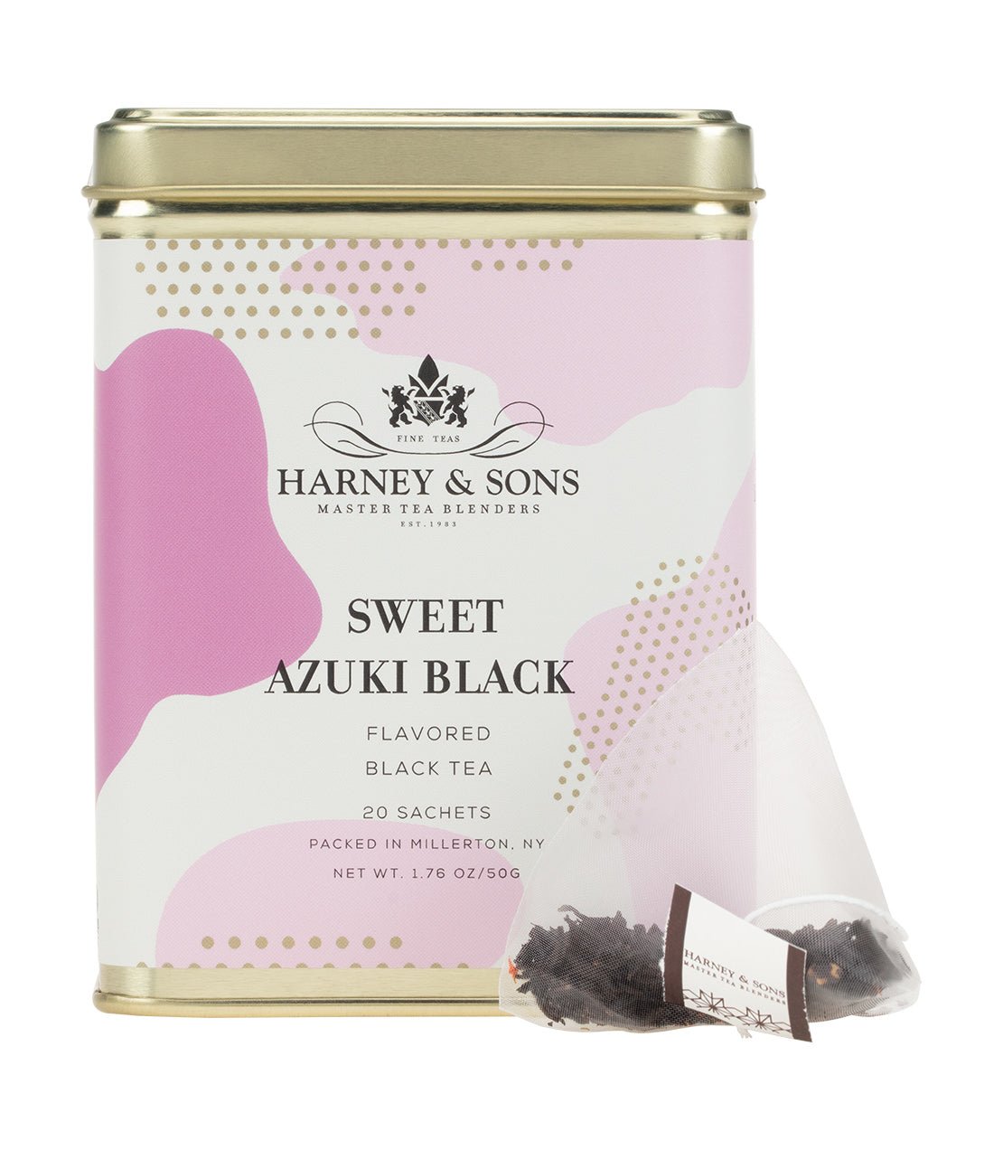 Harney & Sons Fine Teas Sweet Azuki Black, Tin of 20 Sachets