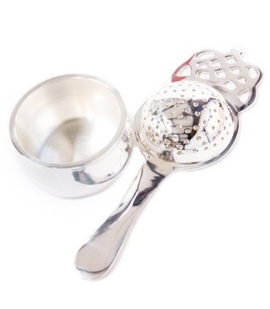 Harney & Sons Fine Teas Tea Strainer – Silver Plated, Long Handle