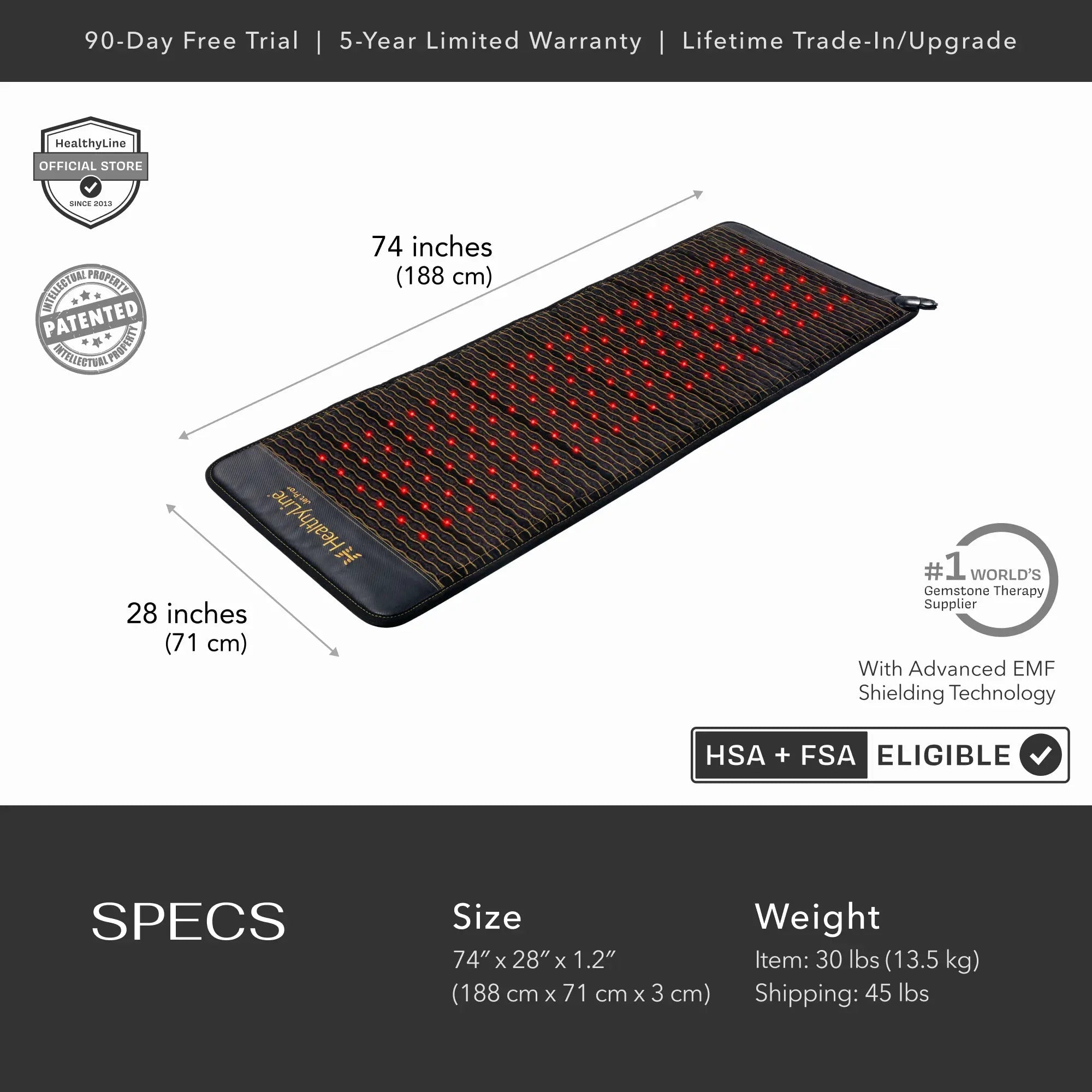 HealthyLine Jet Series | PEMF Far Infrared Heating Mats