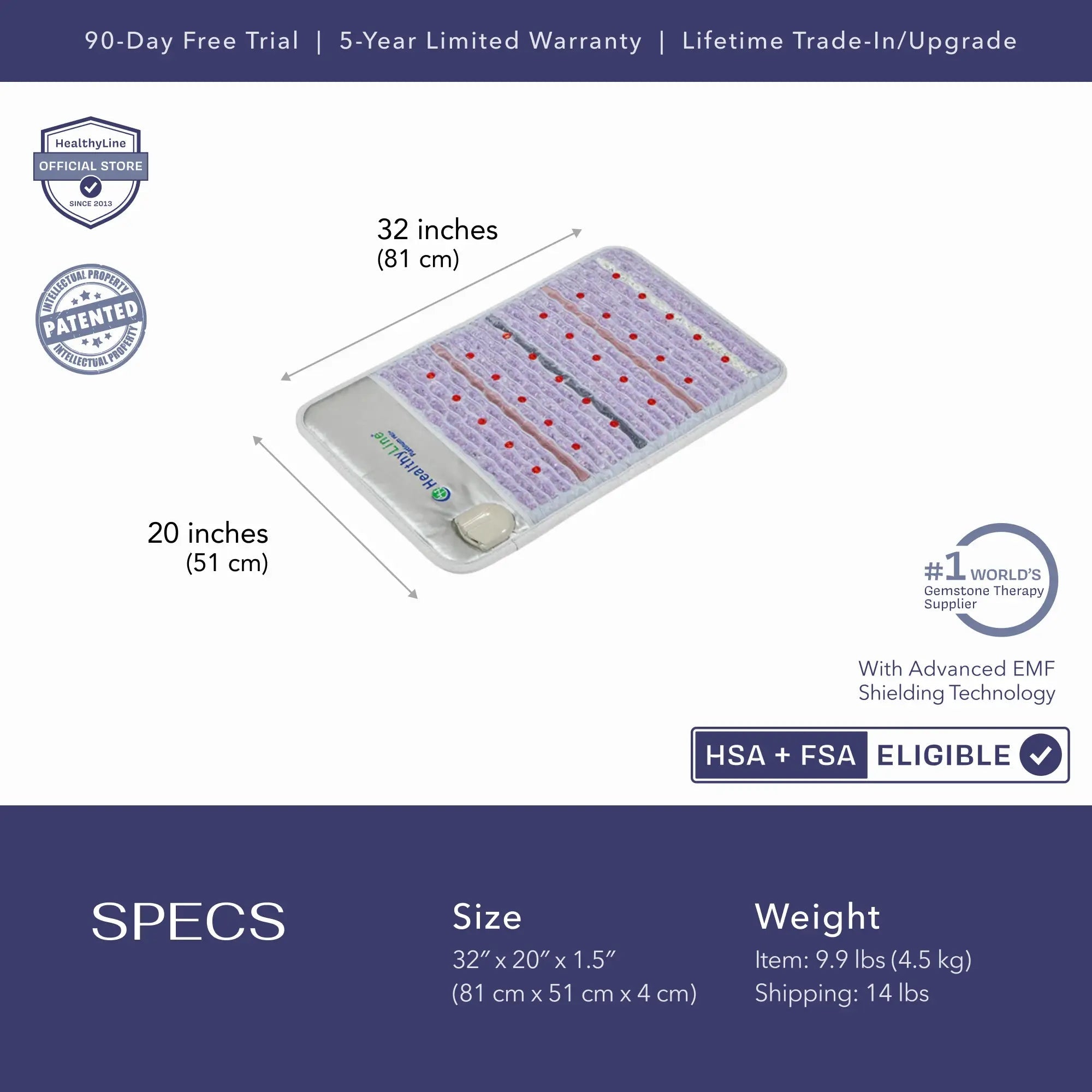 HealthyLine Platinum Series | PEMF Far Infrared Heating Mats