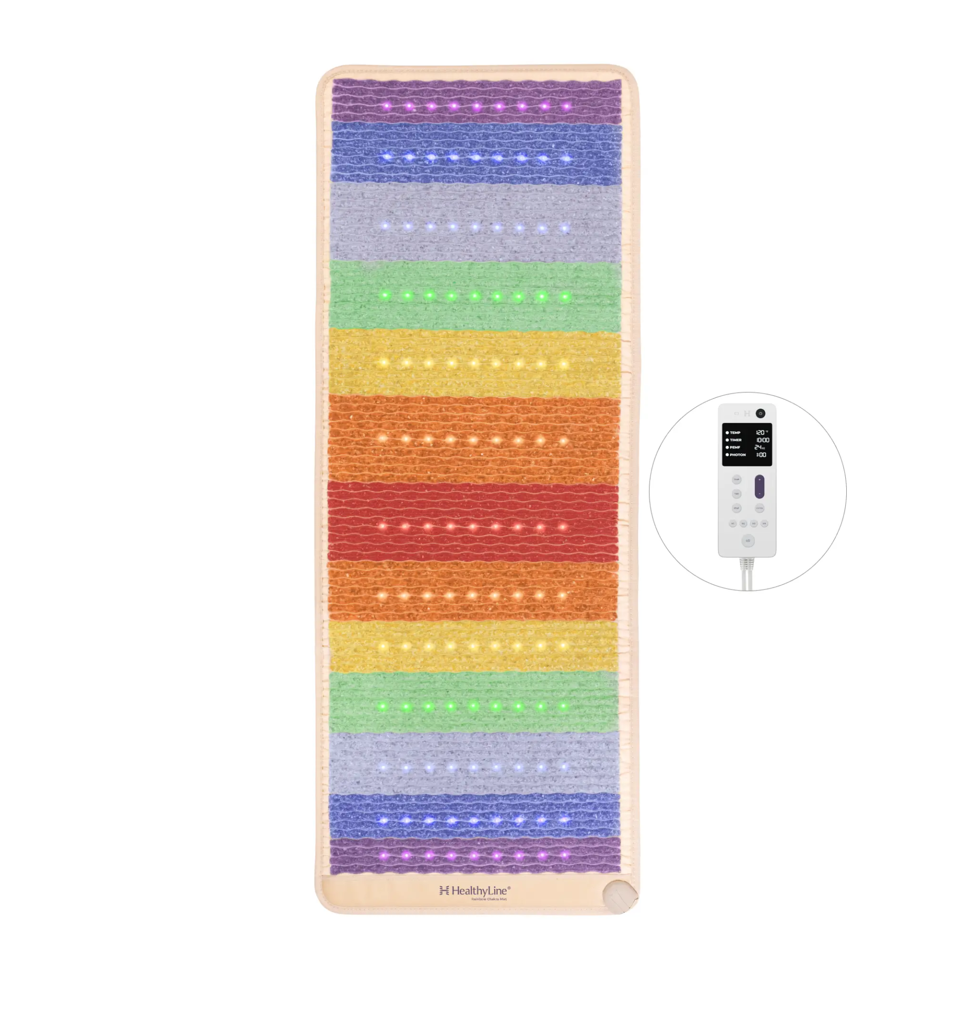 HealthyLine Rainbow Chakra Series | PEMF Far Infrared Heating Mats