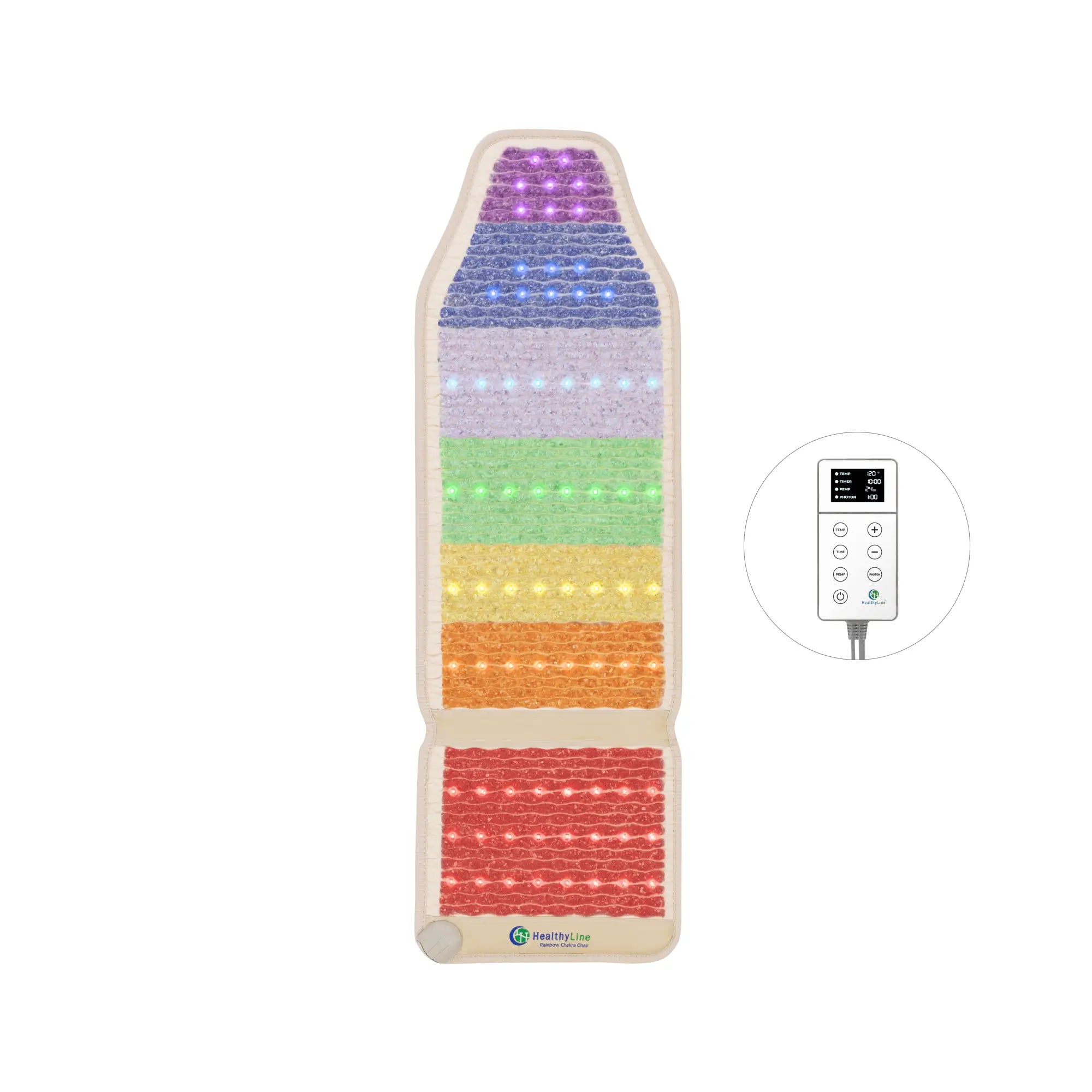 HealthyLine Rainbow Chakra Series | PEMF Far Infrared Heating Mats