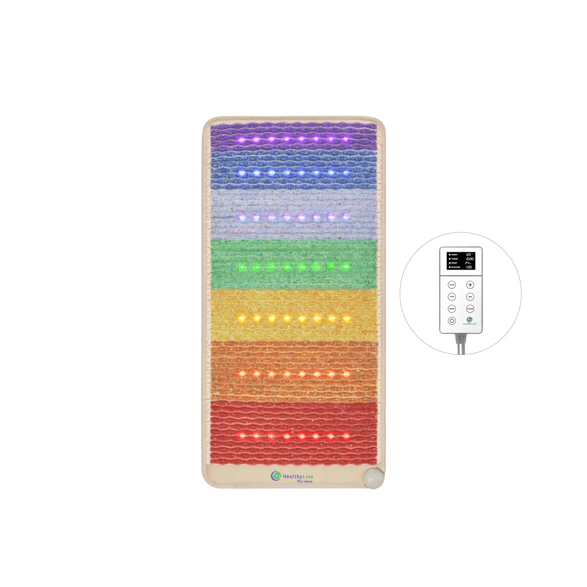 HealthyLine Rainbow Chakra Series | PEMF Far Infrared Heating Mats