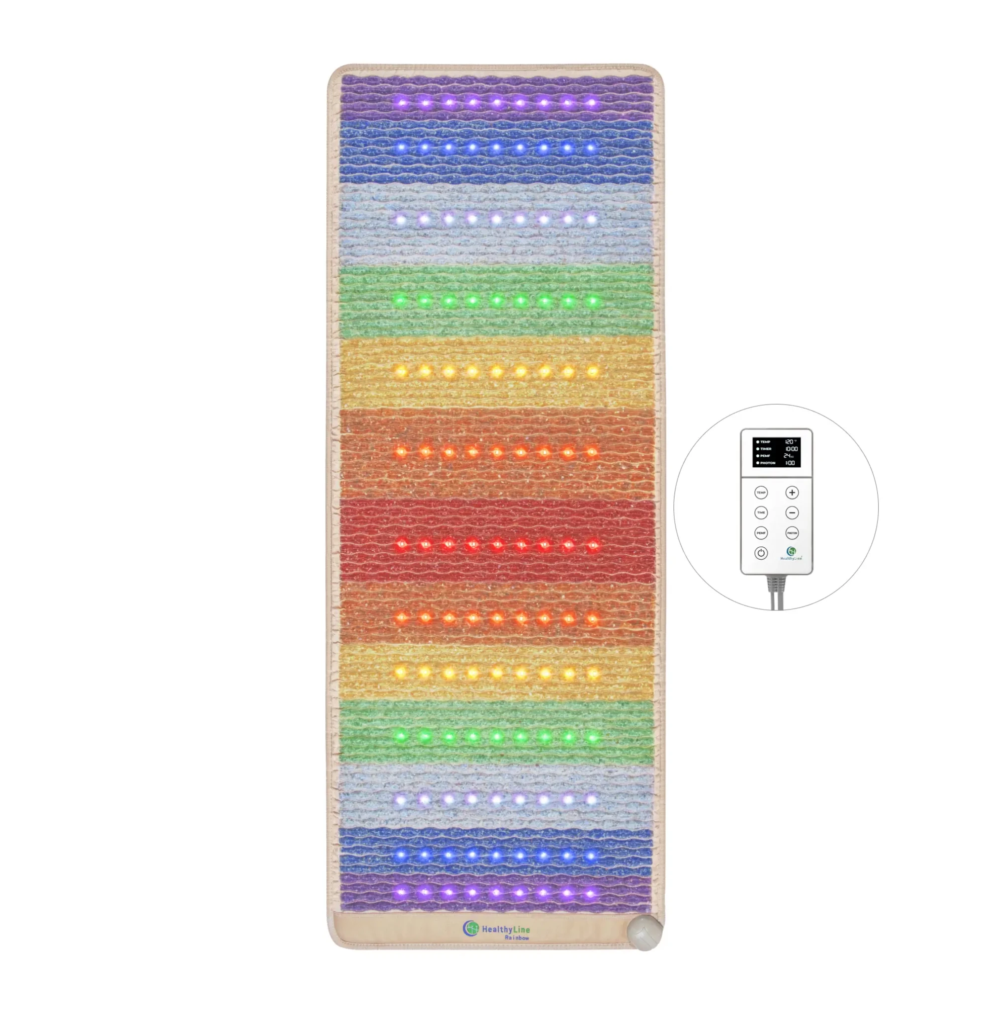 HealthyLine Rainbow Chakra Series | PEMF Far Infrared Heating Mats