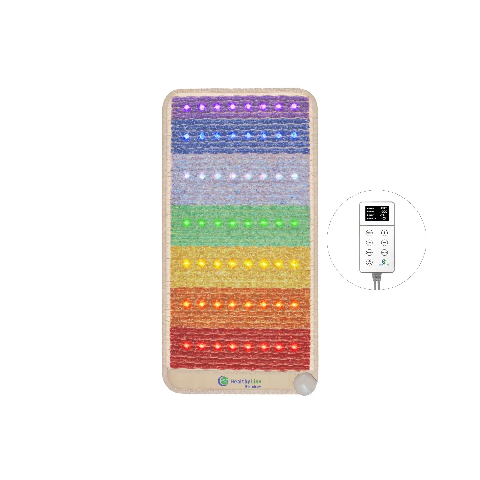 HealthyLine Rainbow Chakra Series | PEMF Far Infrared Heating Mats