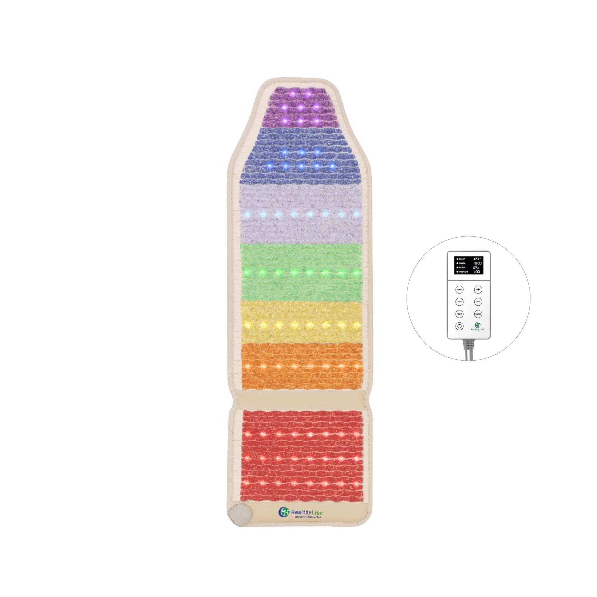HealthyLine Rainbow Chakra Series | PEMF Far Infrared Heating Mats
