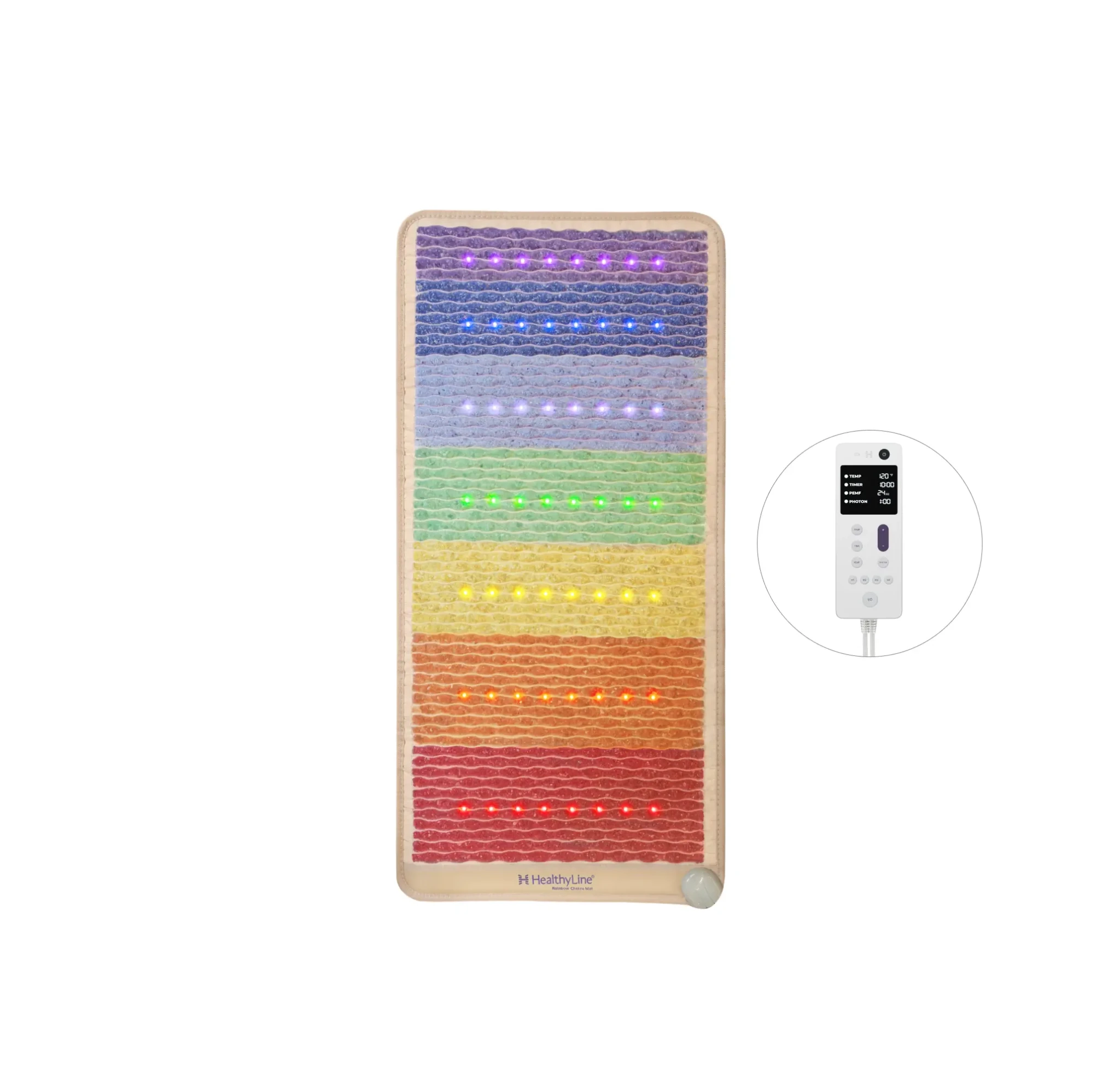 HealthyLine Rainbow Chakra Series | PEMF Far Infrared Heating Mats