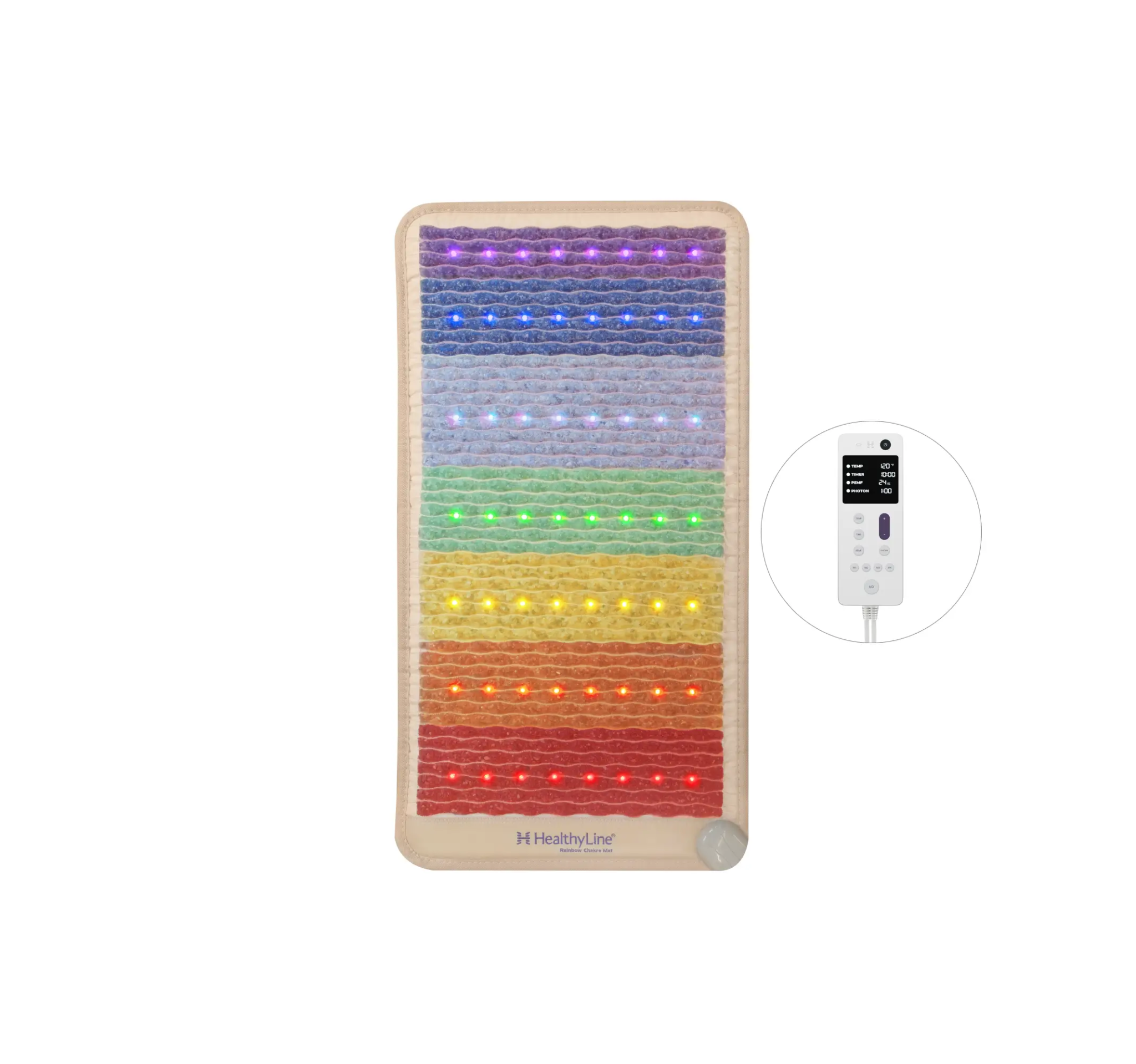 HealthyLine Rainbow Chakra Series | PEMF Far Infrared Heating Mats