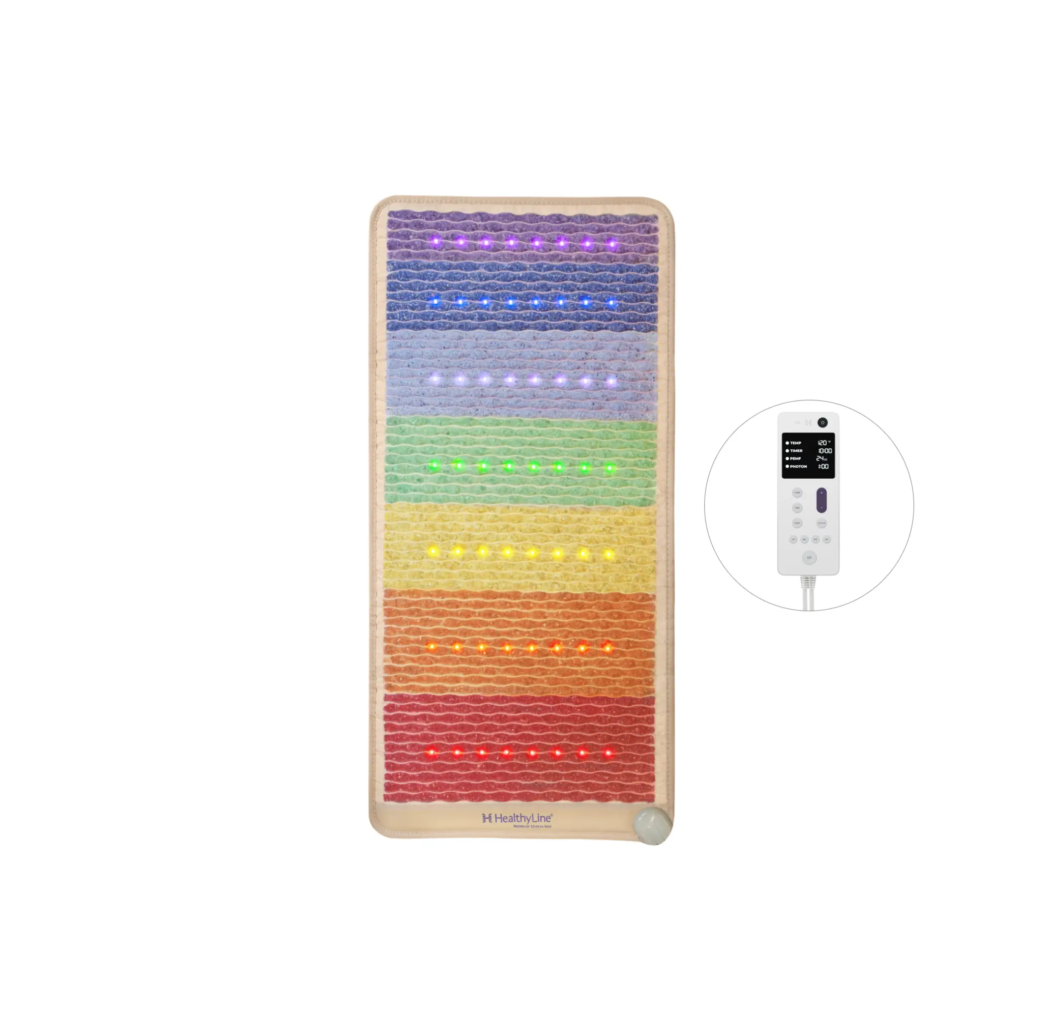 HealthyLine Rainbow Chakra Series | PEMF Far Infrared Heating Mats
