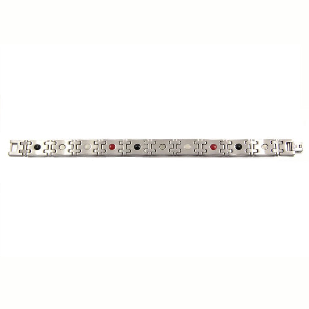 HealthyLine Stainless Steel Energy Bracelet 4 - in - 1. 2 Colors available. Model B005
