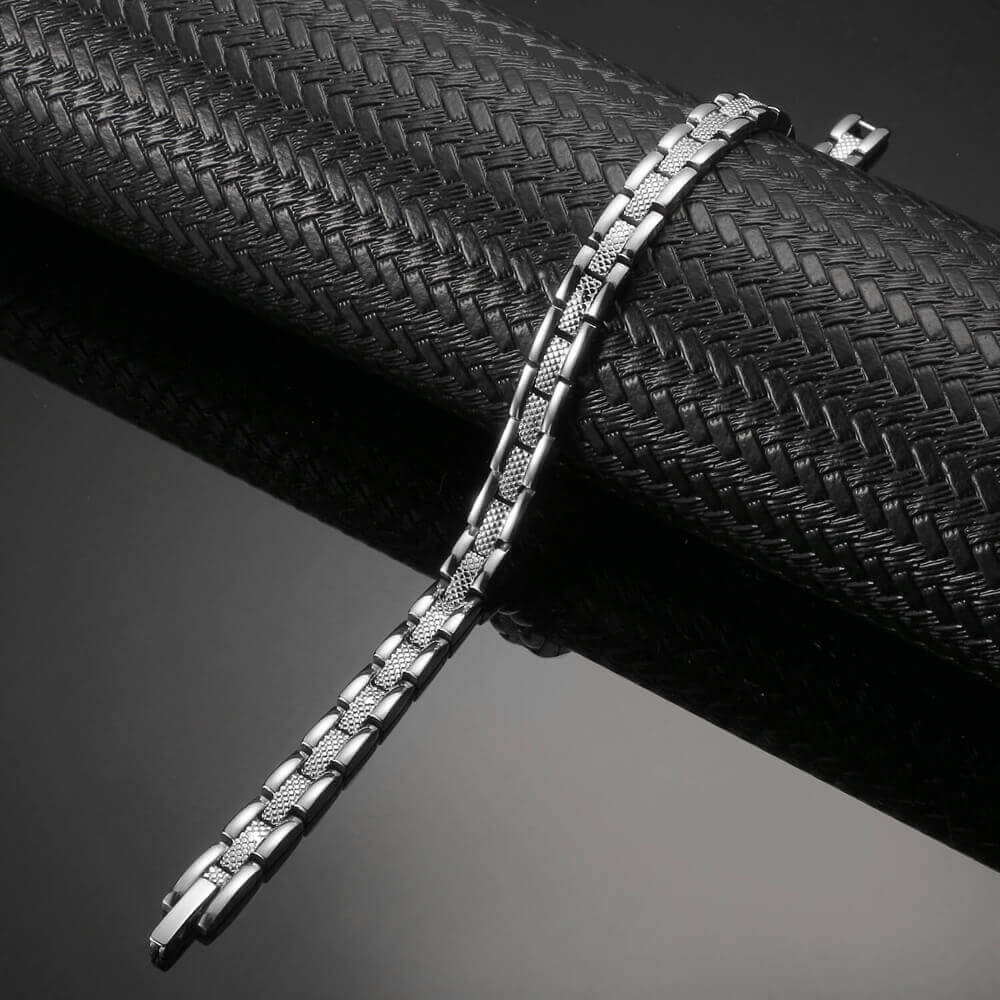 HealthyLine Stainless Steel Energy Bracelet 4 - in - 1. 2 Colors available. Model B029