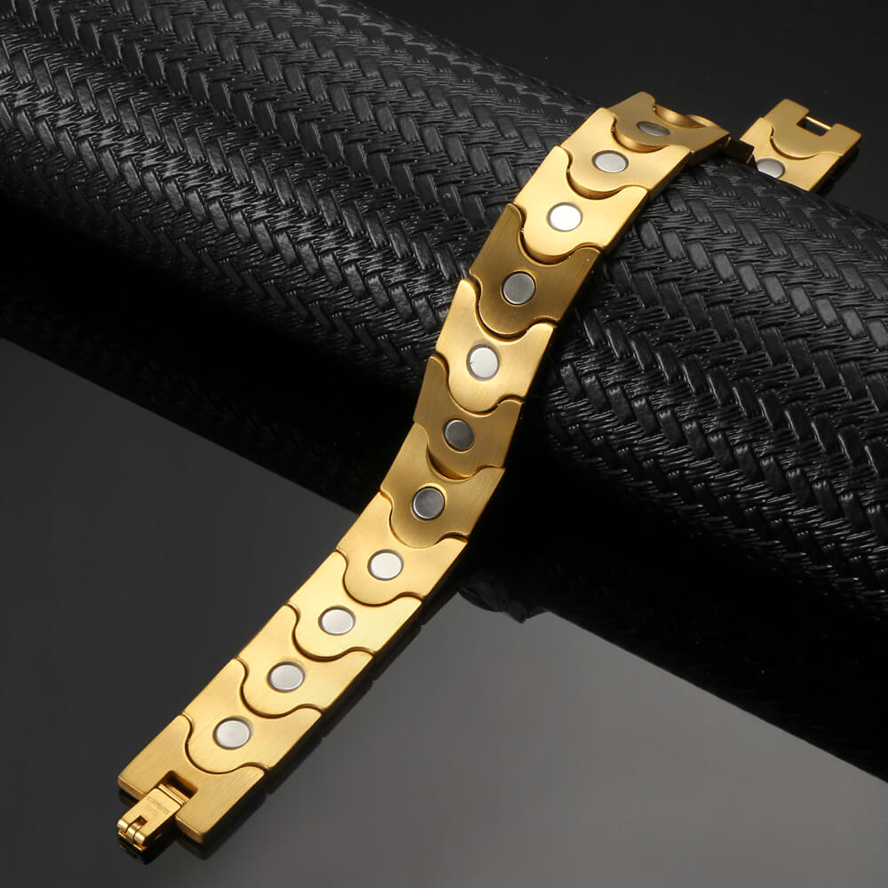 HealthyLine Stainless Steel Magnetic Bracelet. 2 Colors available. Model B066