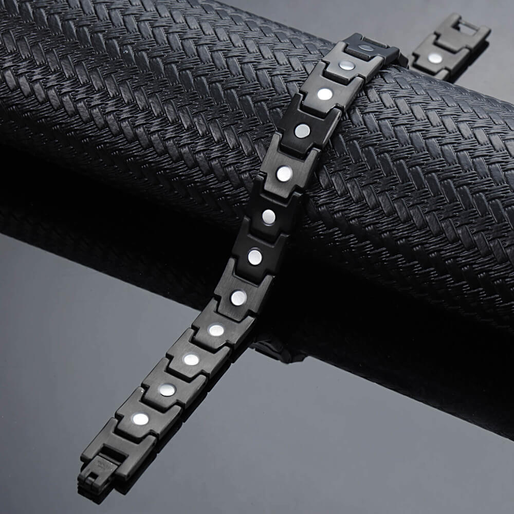 HealthyLine Stainless Steel Magnetic/Energy Bracelet 4 - in - 1. 4 Colors available. Model B001M