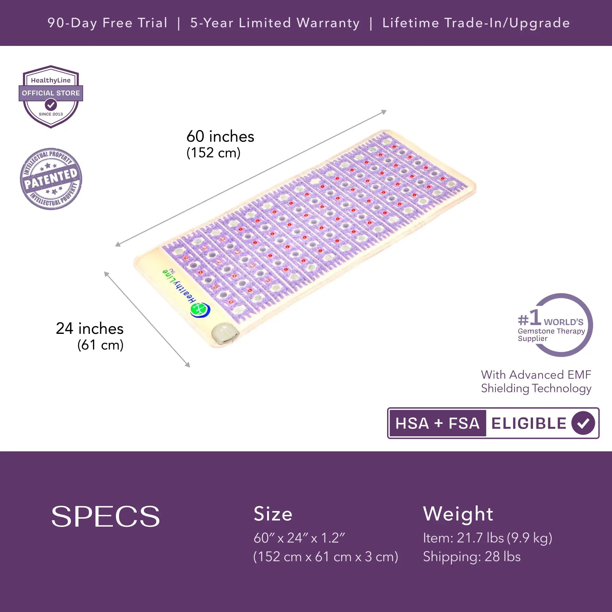 HealthyLine TAJ Series | PEMF Far Infrared Heating Mats