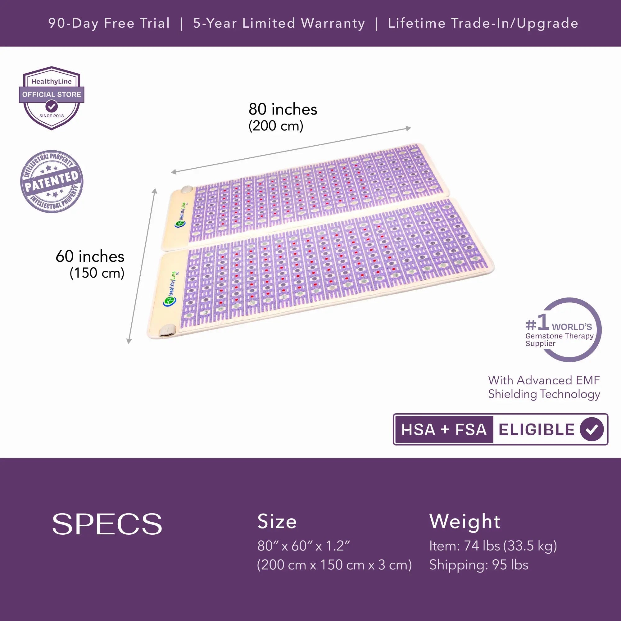 HealthyLine The TAJ Bed Series - Mattress Toppers