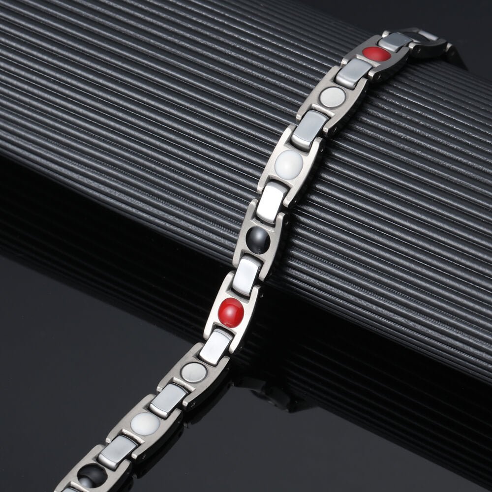 HealthyLine Tungsten Energy Bracelet 4 - in - 1. Silver Color. Model TUB080S