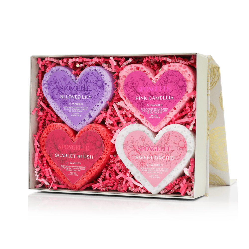 Spongellé Heart Buffer Gift Set