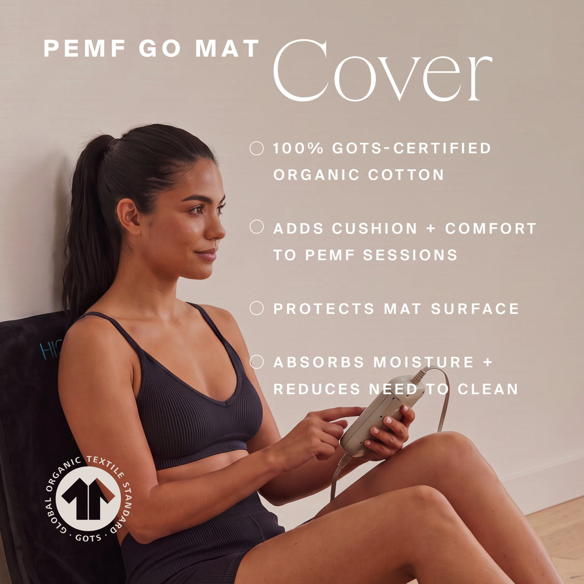 HigherDOSE PEMF Go Mat compact size for travel and small spaces
