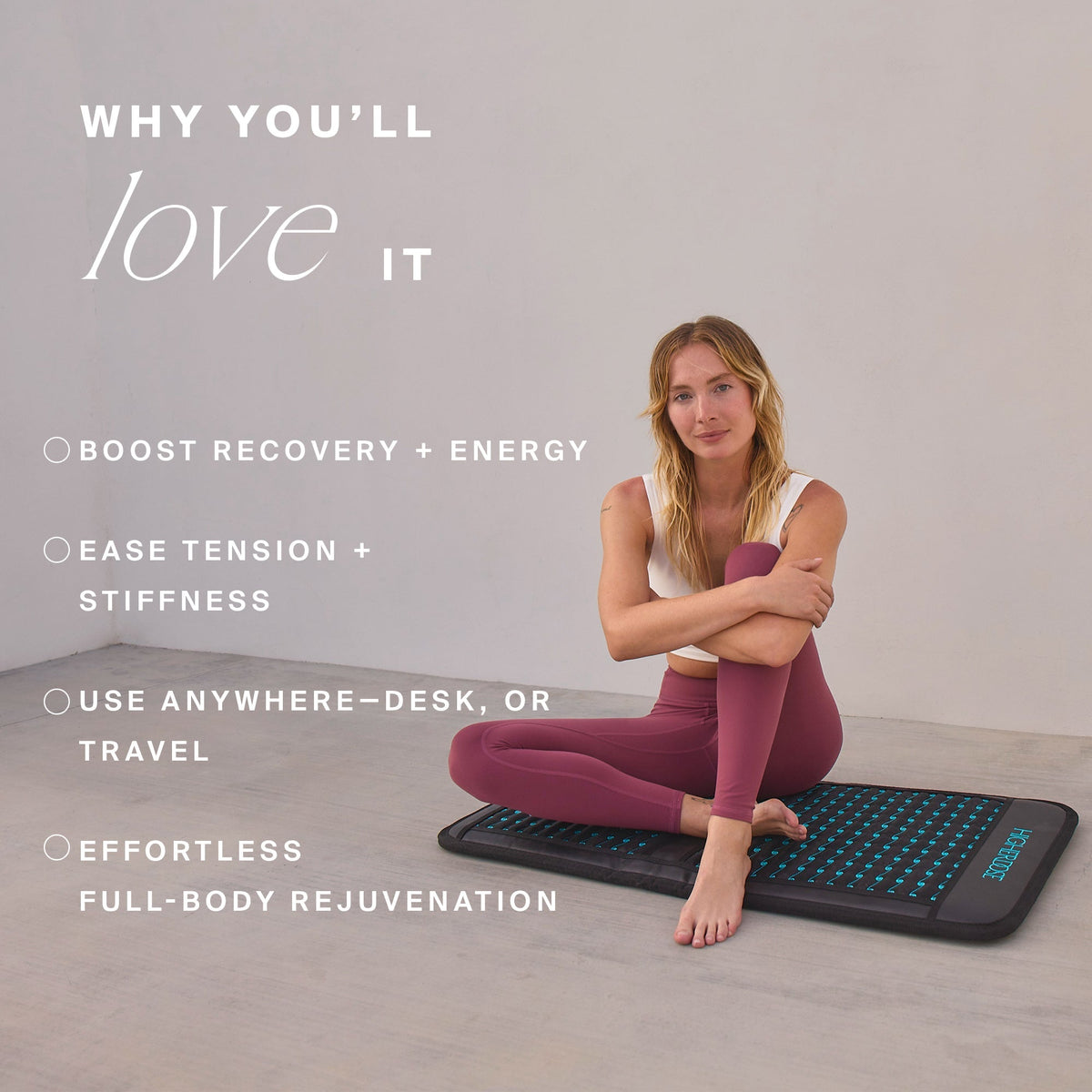 HigherDOSE Infrared PEMF Go Mat with pulsed electromagnetic therapy