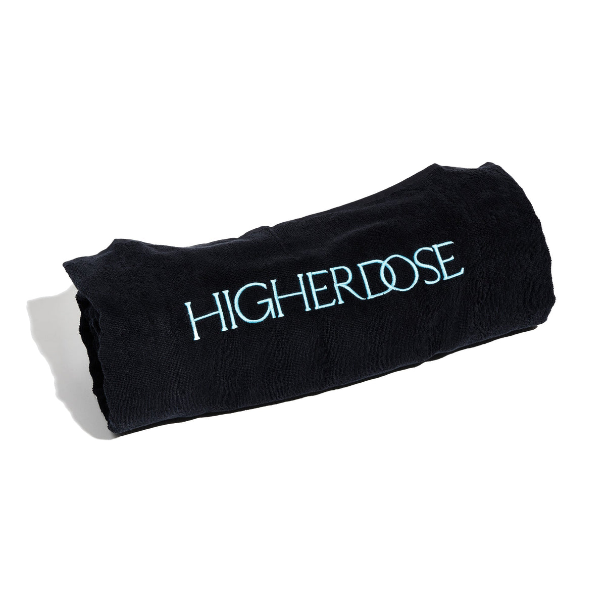 HigherDOSE sauna blanket insert, rolled black towel