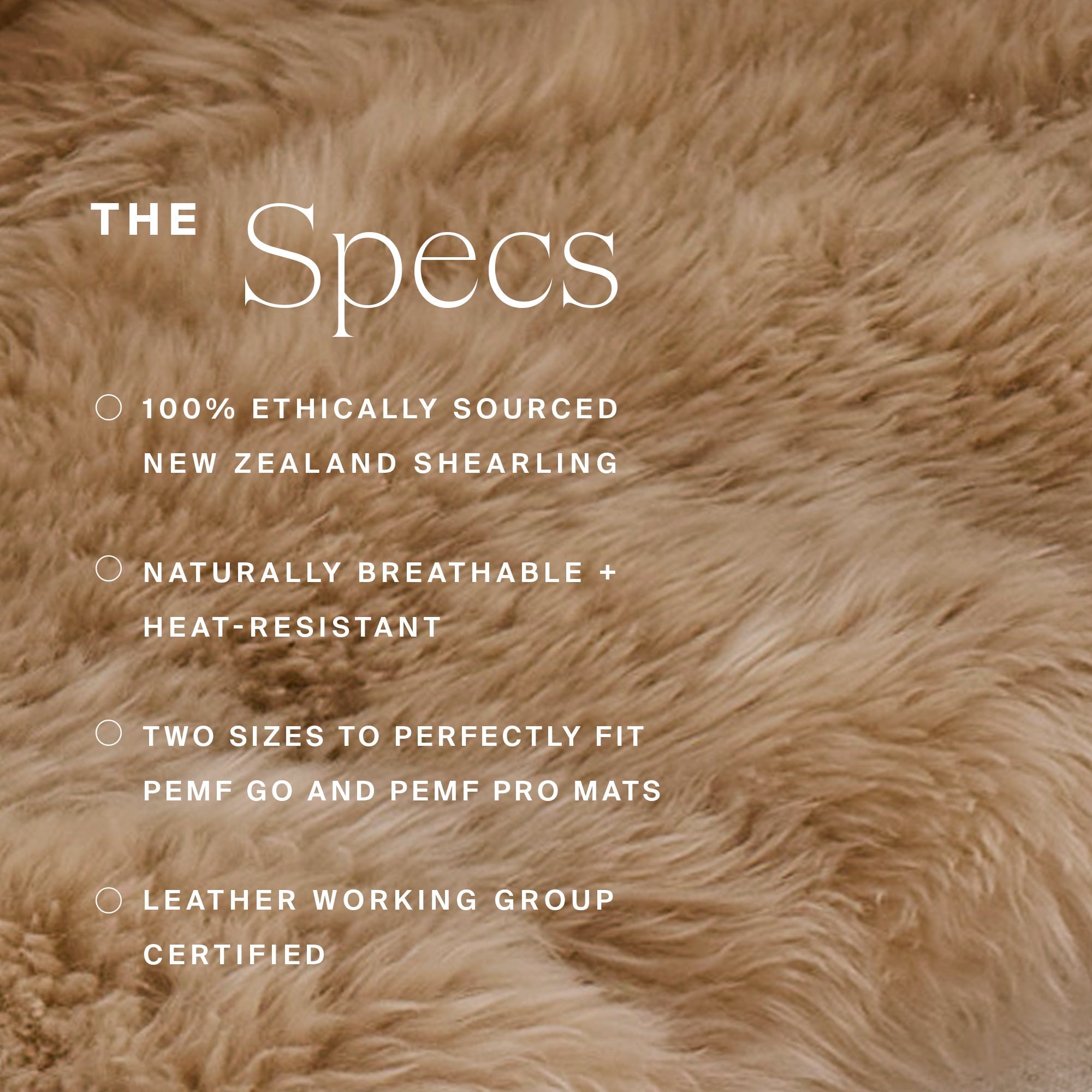 HigherDOSE Natural Sheep Shearling Cover