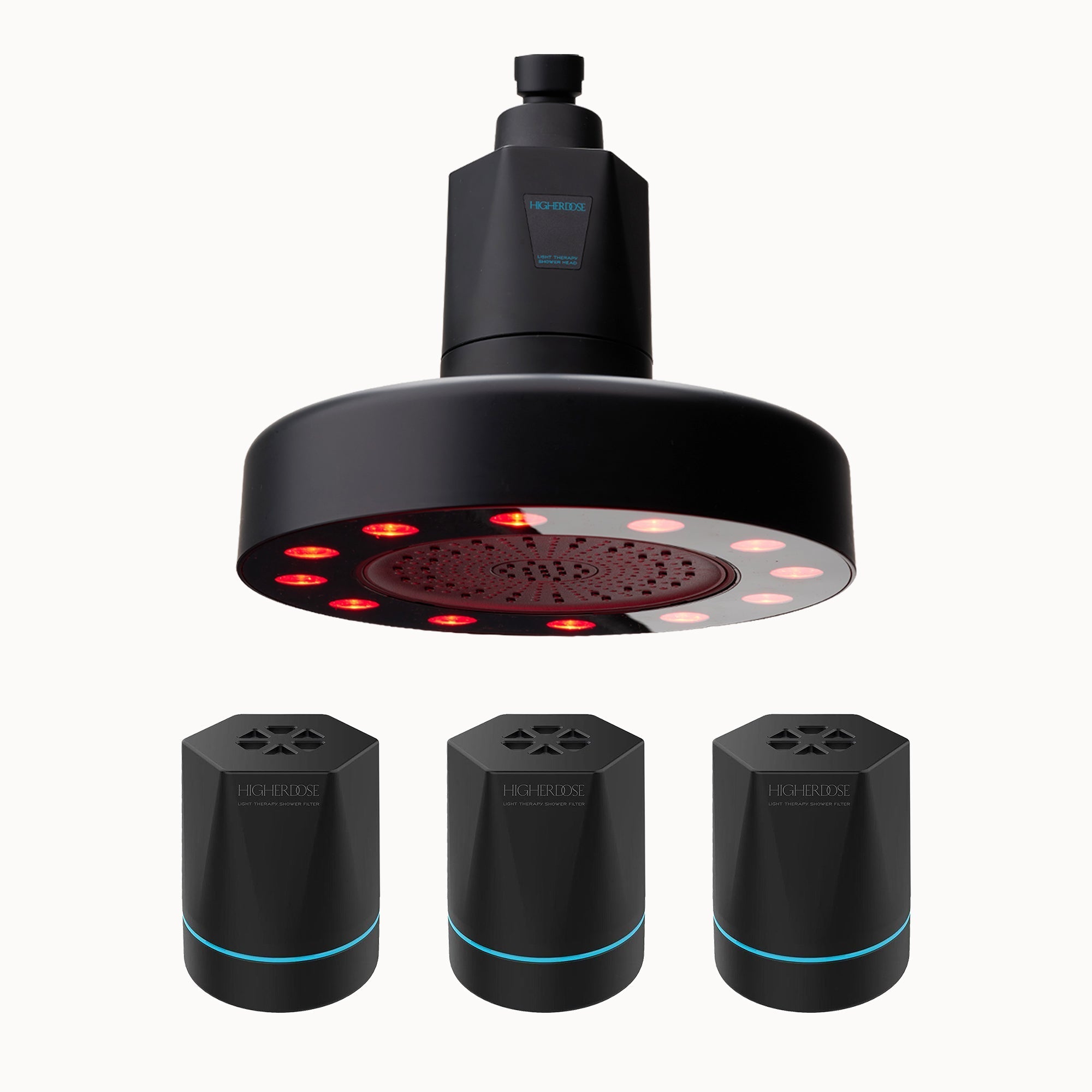 HigherDOSE Red Light Showerhead Filter for skin and hair support